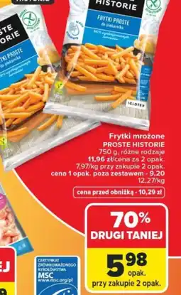 Carrefour Proste Historie frytki mrożone oferta