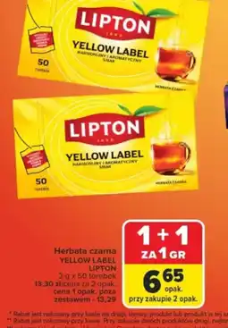 Carrefour Lipton Yellow Label herbata oferta