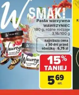 Carrefour Wawrzyniec Pasta warzywna oferta