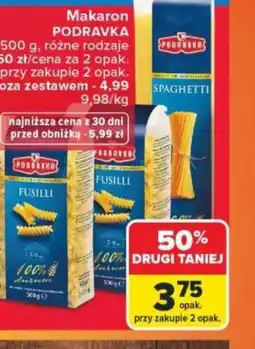 Carrefour Makaron Podravka oferta