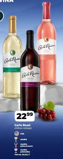 Netto Carlo Rossi (różne rodzaje) oferta