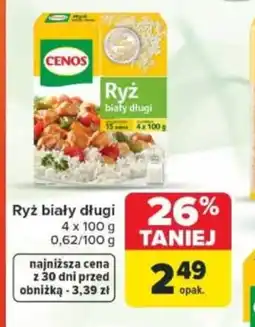 Carrefour Cenos Ryż biały długi oferta