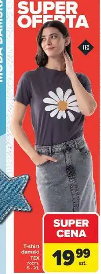 T-shirt damski s-xl Tex