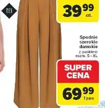 Spodnie szerokie damskie s-xl Tex