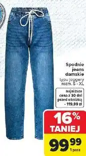 Carrefour Spodnie damskie jeans rozm. s-xl oferta