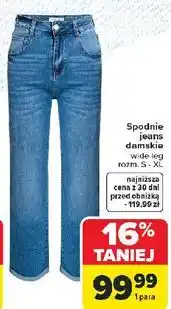 Carrefour Spodnie jeans damskie oferta