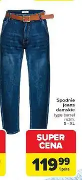 Carrefour Spodnie jeans damskie s-xl oferta