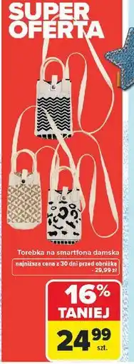 Carrefour Torebka na smartfona damska oferta