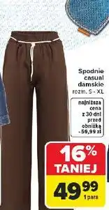 Carrefour Spodnie casual damskie rozm. s- xl oferta