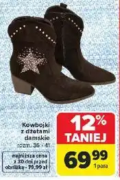 Carrefour Kowbojki damskie 36-41 oferta