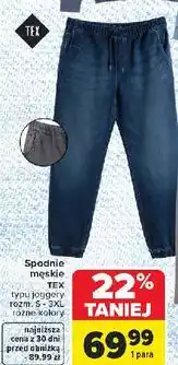 Carrefour Spodnie joggery s-3xl Tex oferta