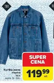 Carrefour Kurtka męska jeans s-3xl Tex oferta