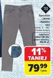 Carrefour Spodnie jeans s-3xl Tex oferta