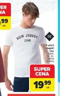 Carrefour T-shirt męski s-xl Tex oferta