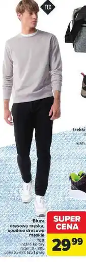 Carrefour Spodnie dresowe męskie s-3xl Tex oferta