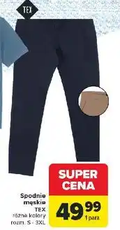 Carrefour Spodnie męskie Tex oferta