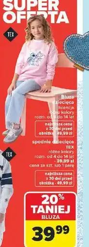 Carrefour Spodnie dziewczęce 4-14 lat Tex oferta
