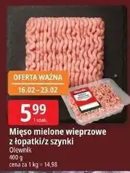 E.Leclerc Mięso mielone wieprzowe z szynki Olewnik oferta