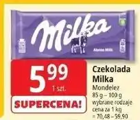 E.Leclerc Czekolada alpine milk Milka oferta