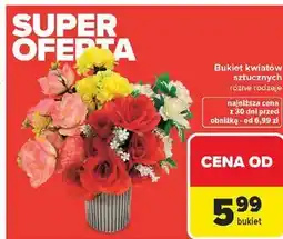 Carrefour Bukiet sztucznych kwiatów oferta