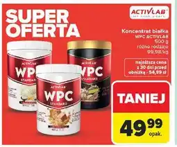 Carrefour Koncentrat białek wpc standard wanilia Activlab oferta