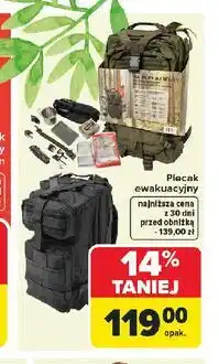 Carrefour Plecak ewakuacyjny z wyposażeniem oferta