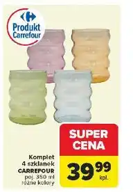 Carrefour Komplet szklanek do napojów Carrefour oferta