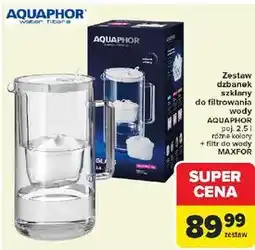 Carrefour Dzbanek szklany 2.5 l + wkład maxfor Aquaphor oferta