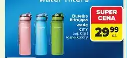 Carrefour Butelka filtrująca city 500 ml niebieska Aquaphor oferta