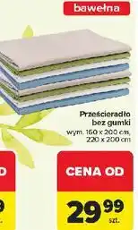 Carrefour Prześcieradło 220 x 200 cm oferta