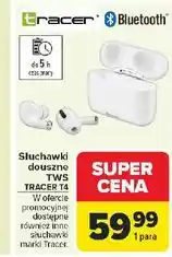 Carrefour Słuchawki tws t4 Tracer oferta
