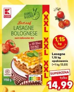 Kaufland Lasagne bolognese oferta