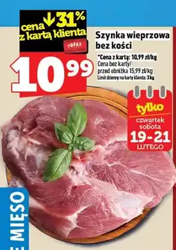 Topaz Szynka wieprzowa bez kości oferta