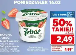 Kaufland BAKOMA 7 ZBÓŻ Jogurt owocowy różne rodzaje oferta