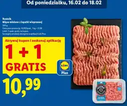 Lidl Mięso mielone z łopatki wieprzowej oferta