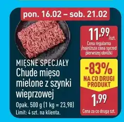 ALDI Mięso specjały chude mięso mielone z szynki wieprzowej oferta