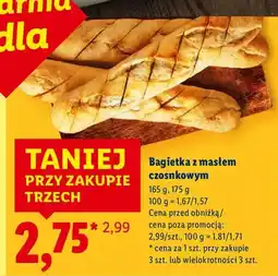 Lidl Bagietka z masłem czosnkowym oferta