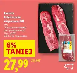 Lidl Polędwiczka wieprzowa, XXL oferta