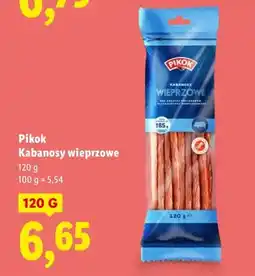 Lidl Kabanosy wieprzowe oferta