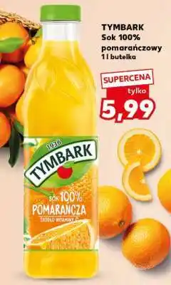 Kaufland TYMBARK Sok 100% pomarańczowy 1l butelka oferta
