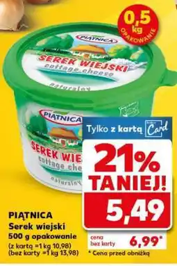 Kaufland PIĄTNICA Serek wiejski 500 g opakowanie oferta