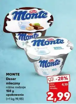 Kaufland MONTE Deser mleczny oferta