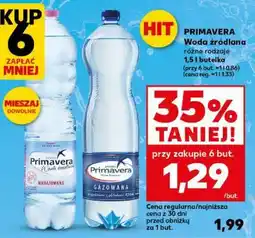 Kaufland PRIMAVERA Woda źródlana oferta