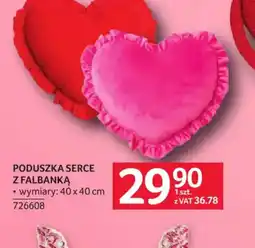 Selgros Poduszka serce z falbanką oferta