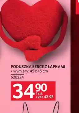 Selgros Poduszka serce z łapkami oferta