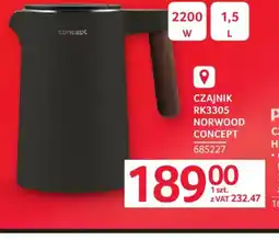 Selgros Czajnik Concept RK3305 Norwood oferta
