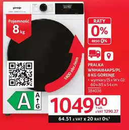 Selgros Pralka Gorenje oferta