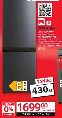 Selgros Toshiba Chłodziarko-zamrażarka GR-RB500WE oferta
