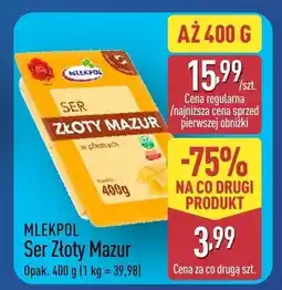 ALDI Ser Złoty Mazur oferta