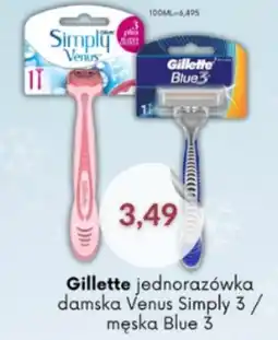 Astor Gillette jednorazówka damska Venus Simply 3/ męska Blue 3 oferta
